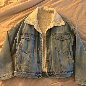 Fur Lined Jean Jacket S/M